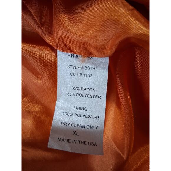 Y2K Vintage Velvet Burnout 3 Sisters Womens  size XL Button Paisley Fall Jacket - Picture 4 of 16